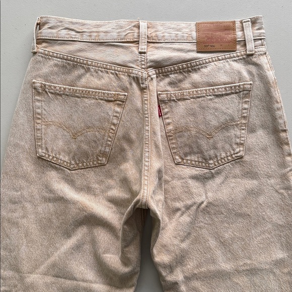 Levi's Fresh 501 90's Jeans Beige Acid Wash - Picture 3 of 16